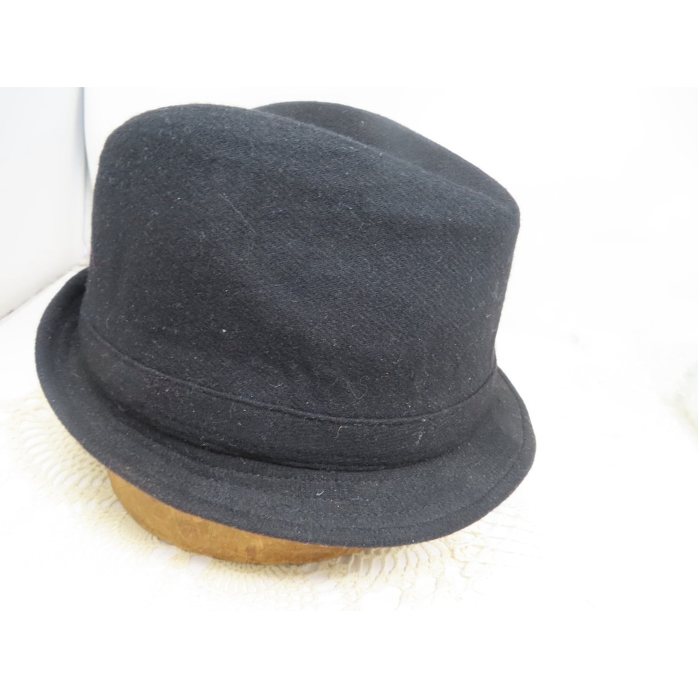 Fedora Hat Mens Sz L XL Black Wool Outdoor Casual BioWorld Merchandizing